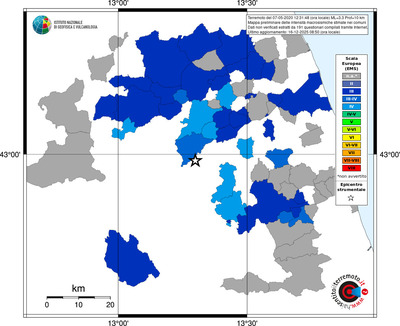 Mappa EMS - territori comuni