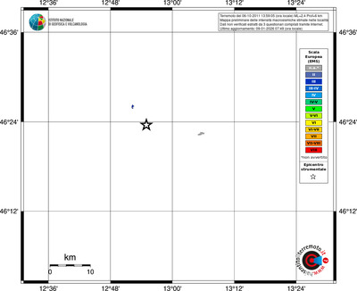 Mappa EMS - territori località