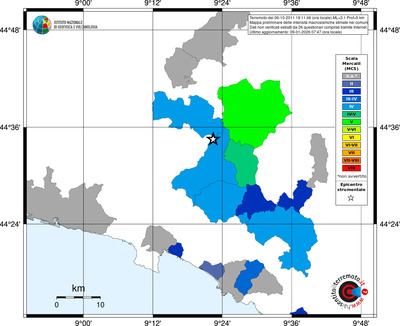 Mappa MCS - territori comuni