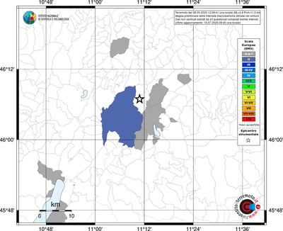 Mappa EMS - territori comunali