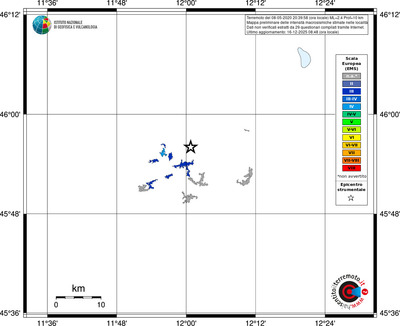 Mappa EMS - territori località