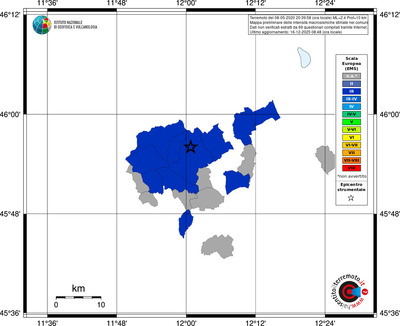 Mappa EMS - territori comuni