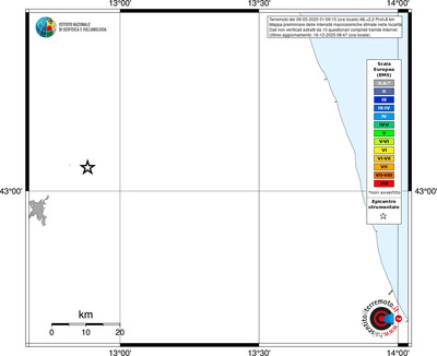 Mappa EMS - territori località