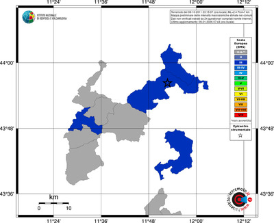 Mappa EMS - territori comuni