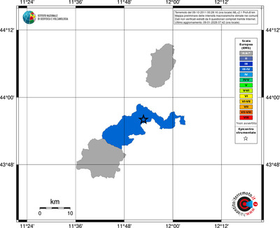 Mappa EMS - territori comuni