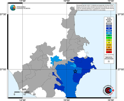 Mappa EMS - territori comuni