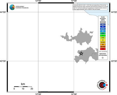 Mappa EMS - territori comuni