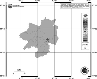 Mappa EMS - territori comuni