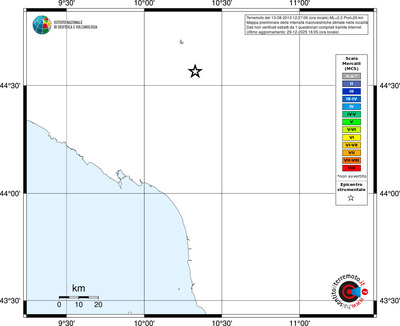 Mappa MCS - territori località