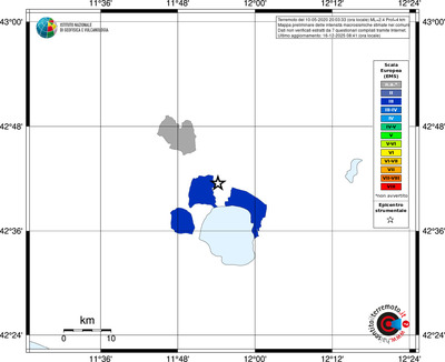 Mappa EMS - territori comuni