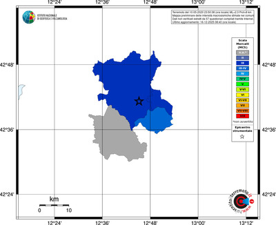 Mappa MCS - territori comuni