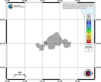 Mappa EMS - territori comuni