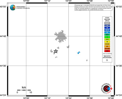 Mappa MCS - territori località