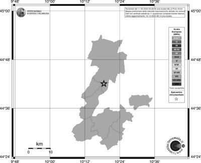Mappa EMS - territori comuni
