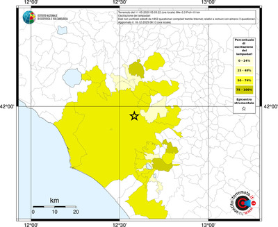 Mappa territorio comunale con almeno 3 questionari