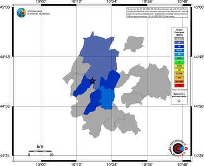 Mappa EMS - territori comuni