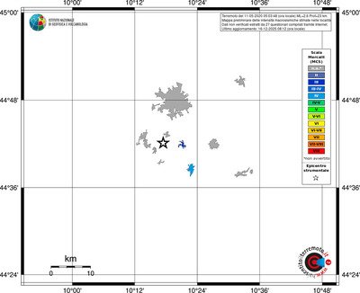 Mappa MCS - territori località