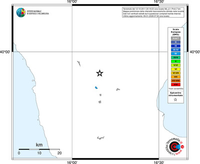 Mappa EMS - territori località