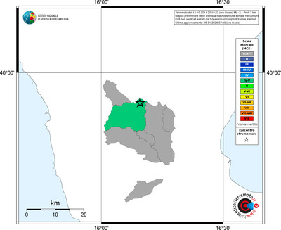 Mappa MCS - territori comuni