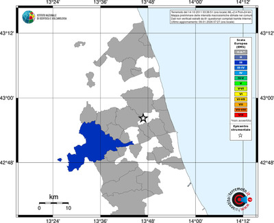 Mappa EMS - territori comuni