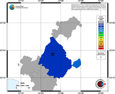 Mappa EMS - territori comuni