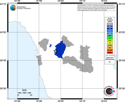 Mappa EMS - territori comuni