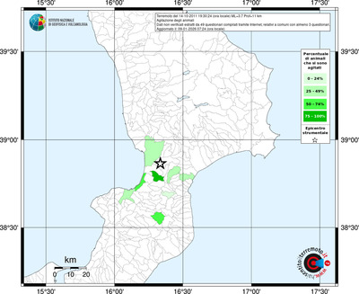 Mappa territorio comunale con almeno 3 questionari
