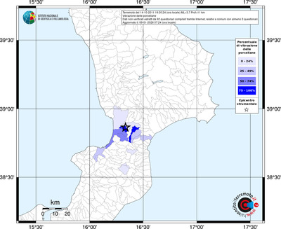 Mappa territorio comunale con almeno 3 questionari