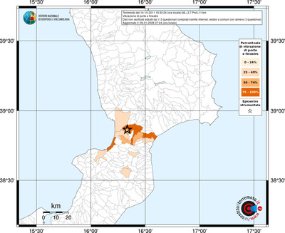 Mappa territorio comunale con almeno 3 questionari