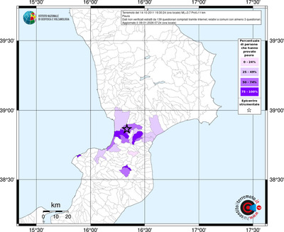 Mappa territorio comunale con almeno 3 questionari
