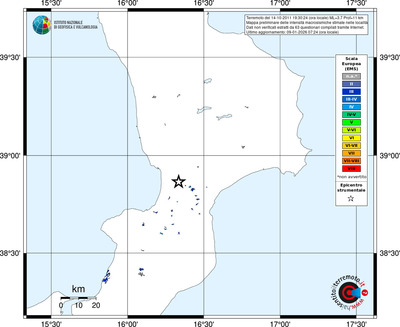 Mappa EMS - territori località
