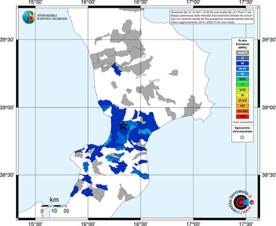 Mappa EMS - territori comuni