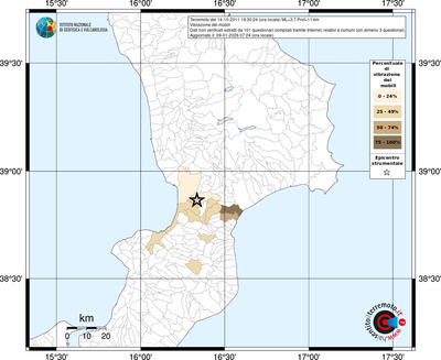 Mappa territorio comunale con almeno 3 questionari