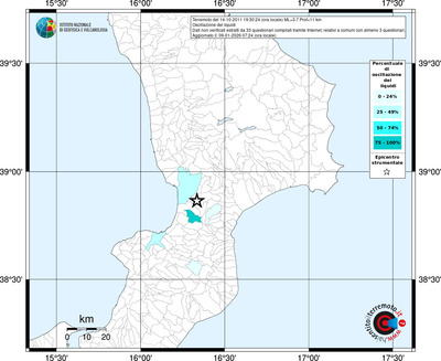 Mappa territorio comunale con almeno 3 questionari