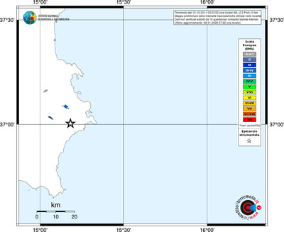 Mappa EMS - territori località