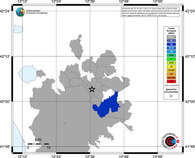 Mappa EMS - territori comuni