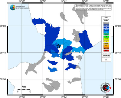 Mappa EMS - territori comuni