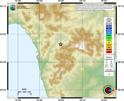 Mappa EMS - località
