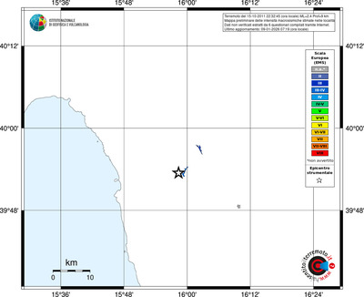 Mappa EMS - territori località