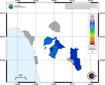 Mappa EMS - territori comuni