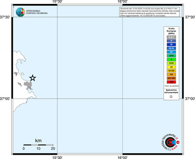 Mappa EMS - territori località