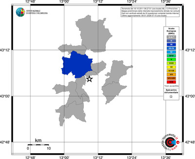 Mappa EMS - territori comuni
