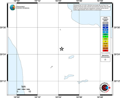 Mappa EMS - territori località