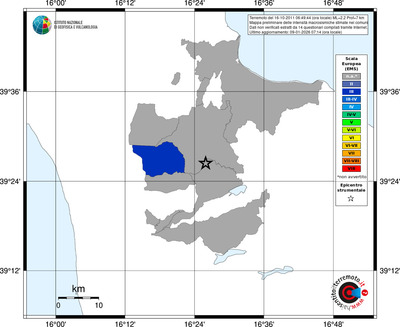 Mappa EMS - territori comuni