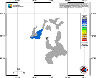 Mappa EMS - territori comuni