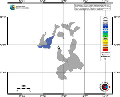Mappa MCS - territori comuni