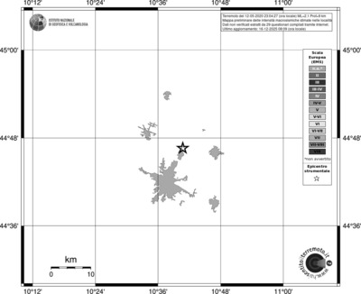 Mappa EMS - territori località