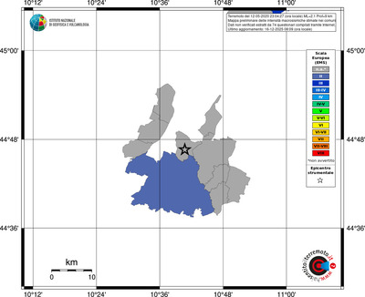 Mappa EMS - territori comuni