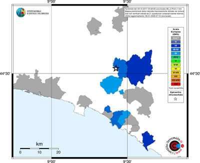 Mappa EMS - territori comuni