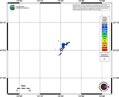 Mappa EMS - territori località
